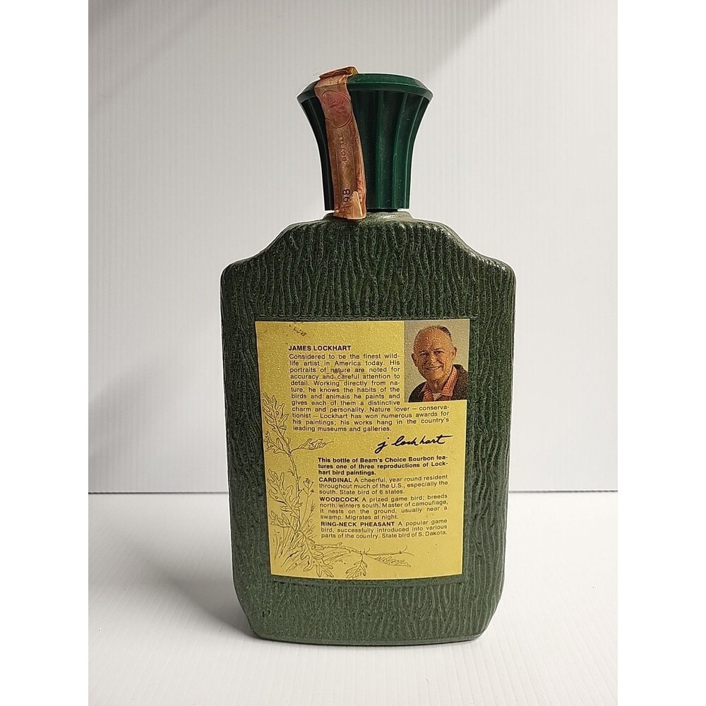 Vintage beams choice  cardinal decanter bottle "james lockhart"jim Beam Kentucky - Picture 2 of 8
